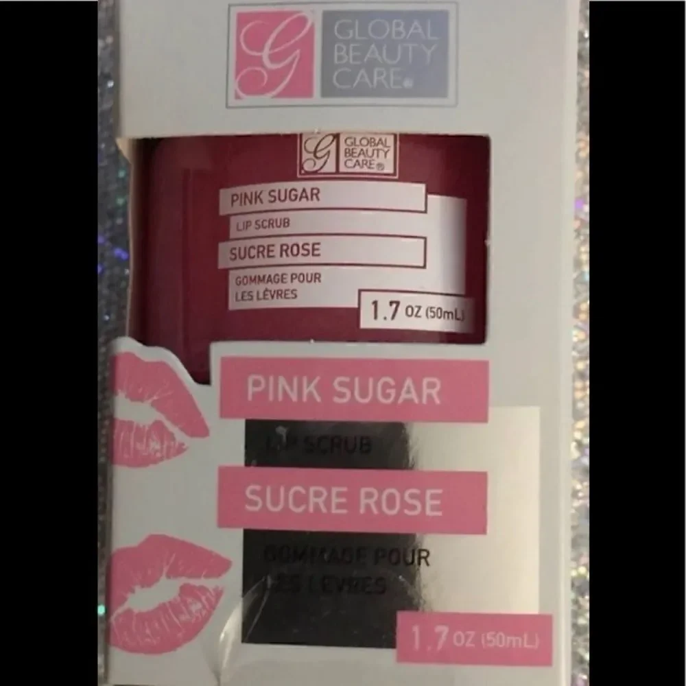 💥Pink Sugar Lip  Scrub By Global Beauty Care 1.7OZ (50ml ) set of 2🛍🛍